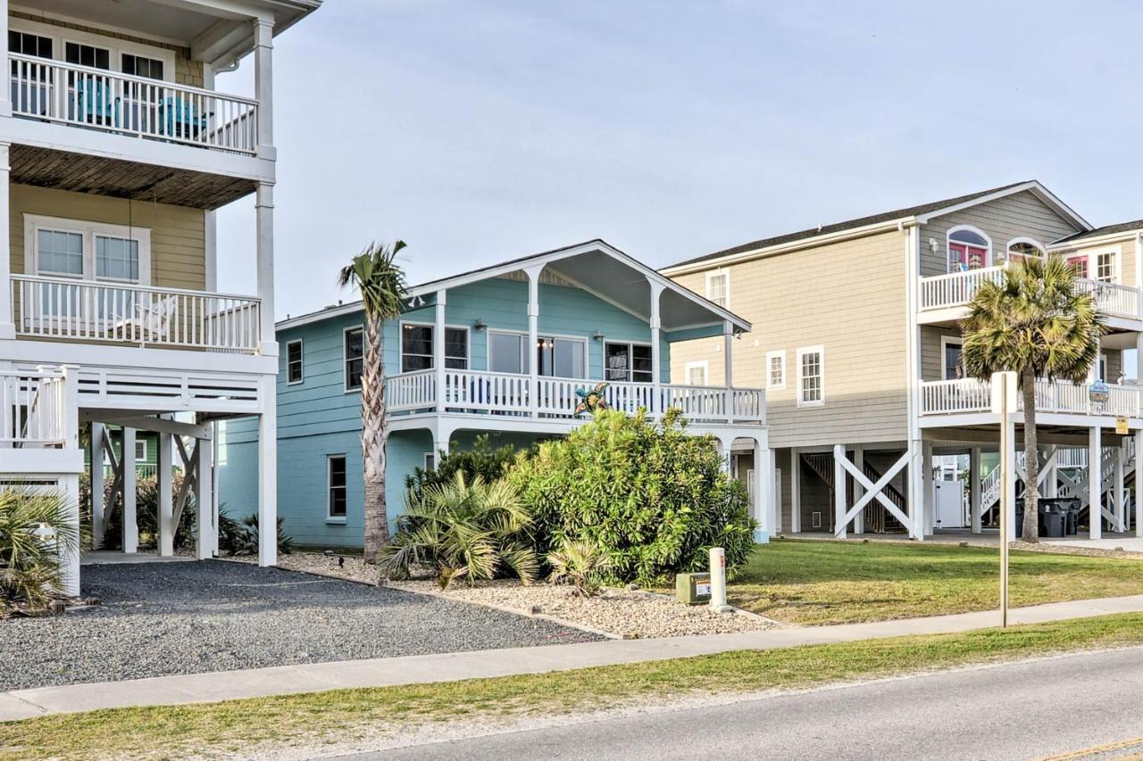 Pet-Friendly Second Row House Steps To Beach! Villa Holden Beach Exterior foto